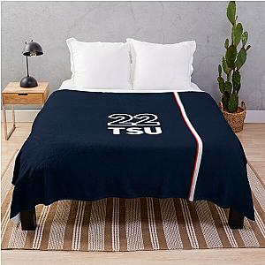Yuki Tsunoda Scuderia AlphaTauri 22 Design Throw Blanket