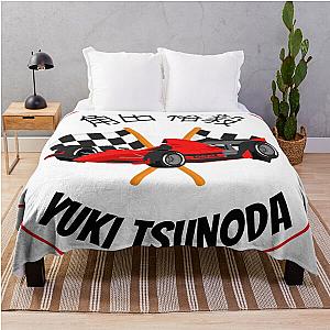 Yuki Tsunoda F1 Racing Throw Blanket