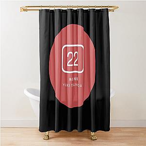 Yuki Tsunoda F1 Racing Shower Curtain