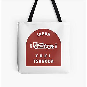 Yuki Tsunoda F1 Racing Tote Bag