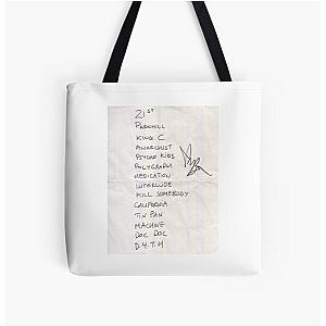 Original &amp; Signed YUNGBLUD tour setlist  All Over Print Tote Bag RB0208