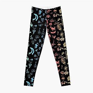 yungblud drawings tattoo sheet (rainbow) Leggings RB0208