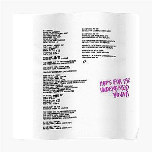 Yungblud Hope For The Underrated Youth Poster RB0208