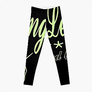 Yung Lean Leggings - Yung Lean Sadboys Hands logo lime Leggings RB3101