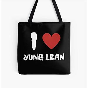 Yung Lean Bags - I Heart Yung Lean All Over Print Tote Bag RB3101