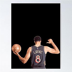 Zach Lavine 8 Back Jersey Edition Poster