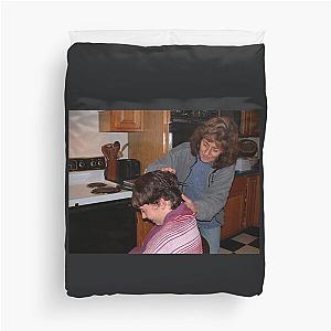 Alice King Giving Zach Haircut Duvet Cover