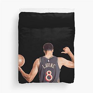 Zach Lavine 8 Back Jersey Edition Duvet Cover