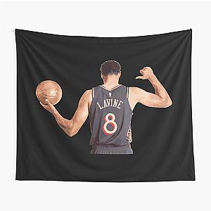 Zach Lavine 8 Back Jersey Edition Tapestry