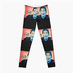 Zach King Artistic Illustration Comic Style Leggings