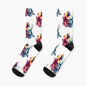 Zach McGowan Scorpion King Design 1 Chiffon Top Socks