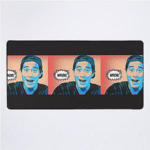 Zach King Artistic Illustration Comic Style Desk Mat