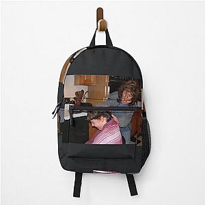 Alice King Giving Zach Haircut Backpack