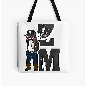 Zach McGowan - ZM - black All Over Print Tote Bag