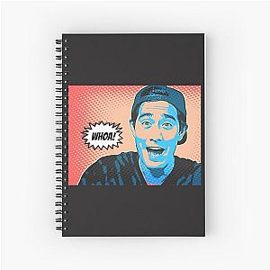 Zach King Artistic Illustration Comic Style Spiral Notebook