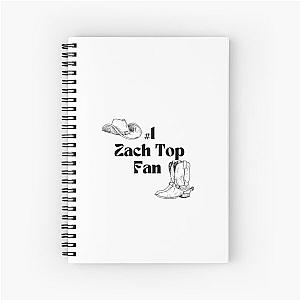 Zach Top Fan Number 1 Sticker Spiral Notebook