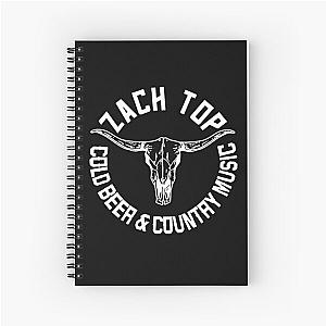 Zach Top Club Beed & Country Music Spiral Notebook