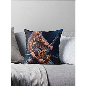 Black Label Society: Zakk Wylde Art Throw Pillow