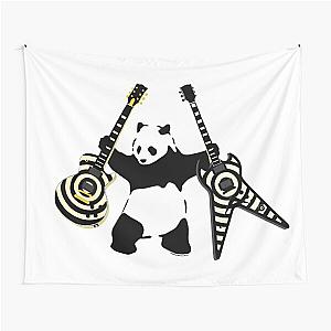 Panda with Guitars - Panda with Axes - Banksy inspired Panda - Zakk Wylde's Signature Guitars Tapestry