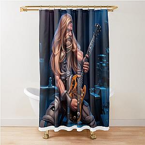 Black Label Society: Zakk Wylde Art Shower Curtain