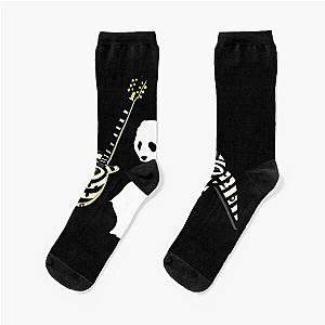 Panda with Guitars - Panda with Axes - Banksy inspired Panda - Zakk Wylde's Signature Guitars Socks