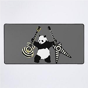 Panda with Guitars - Panda with Axes - Banksy inspired Panda - Zakk Wylde's Signature Guitars Desk Mat