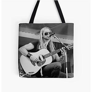 Zakk Wylde - BW Photograph All Over Print Tote Bag