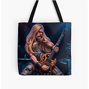 Black Label Society: Zakk Wylde Art All Over Print Tote Bag