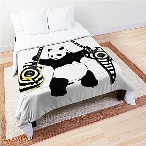 Panda with Guitars - Panda with Axes - Banksy inspired Panda - Zakk Wylde's Signature Guitars Comforter