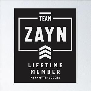 Team Zayn Lifetime Member Funny Name Zayn Poster