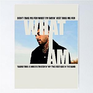 Zayn Malik What I Am Poster