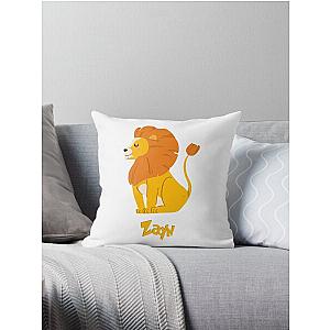 Zayn Lion Baby Boy Wild Animal Name Throw Pillow