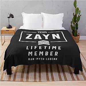 Team Zayn Lifetime Member Funny Name Zayn Throw Blanket