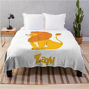 Zayn Lion Baby Boy Wild Animal Name Throw Blanket