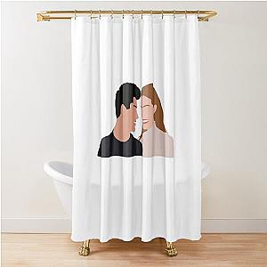 Zayn And Gigi eye contact Shower Curtain