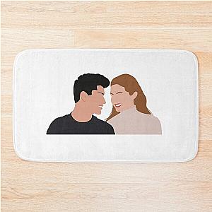 Zayn And Gigi eye contact Bath Mat