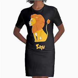 Zayn Lion Baby Boy Wild Animal Name Graphic T-Shirt Dress