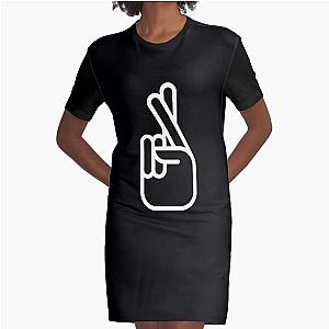 Zayn Malik Tattoo Fingers-crossed tattoo Graphic T-Shirt Dress