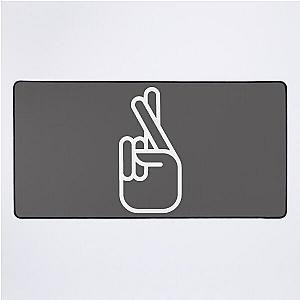 Zayn Malik Tattoo Fingers-crossed tattoo Desk Mat