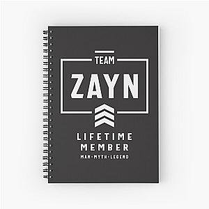 Team Zayn Lifetime Member Funny Name Zayn Spiral Notebook