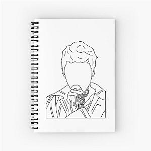 Zayn Malik outline Spiral Notebook