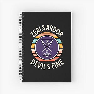 Zeal & Ardor Logo, Devil is Fine Spiral Notebook