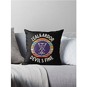 Zeal & Ardor Logo, Devil is Fine Throw Pillow