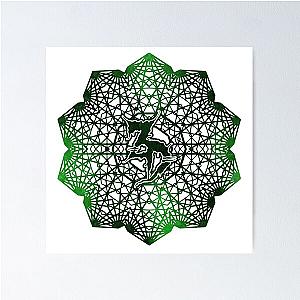 Zeds Dead Mandala Green Poster