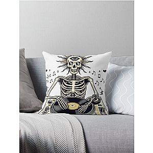 Zeds Dead Skeleton Edm Throw Pillow