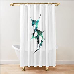 Zeds Dead Green Galaxy Shower Curtain