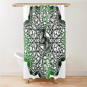 Zeds Dead Mandala Green Shower Curtain