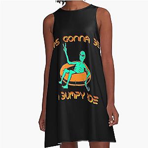 Bumpy Ride Zeds Dead Cool Alien Innertube Design A-Line Dress