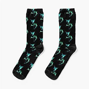 Zeds Dead Green Galaxy  Socks