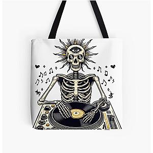 Zeds Dead Skeleton Edm All Over Print Tote Bag